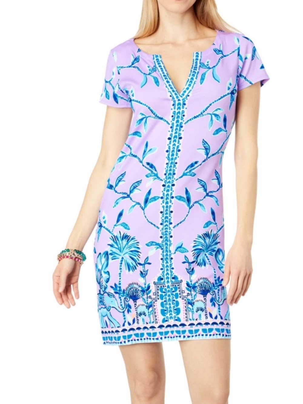 Lilly Pulitzer purple patterned dress S